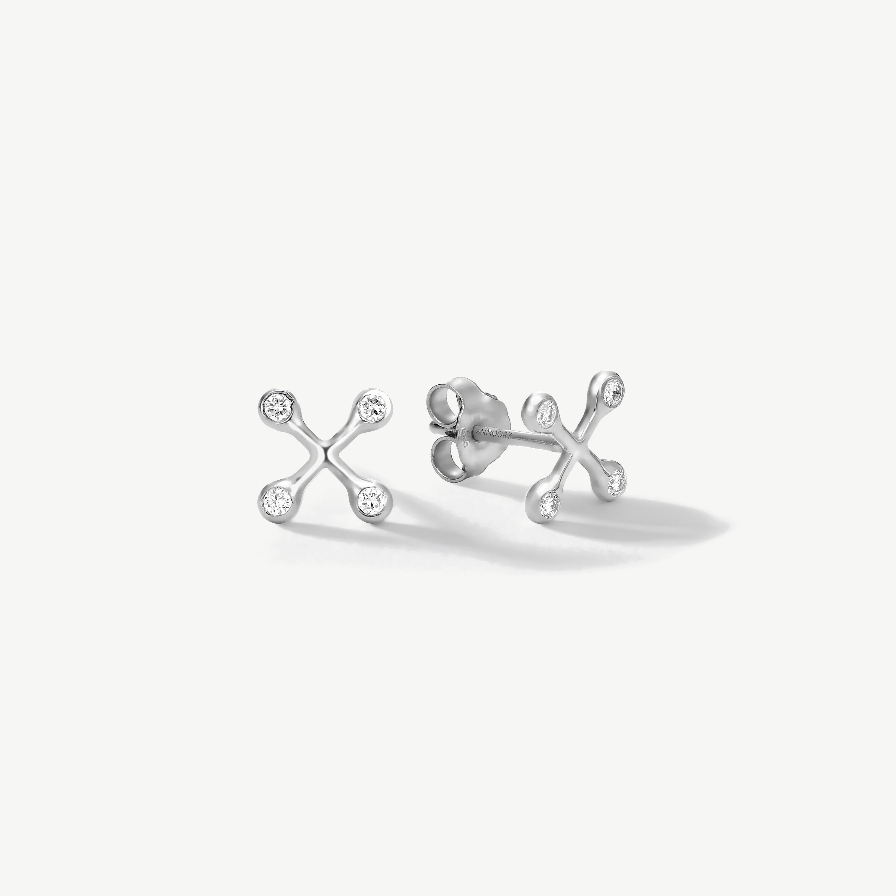 Align Your Flow Small Diamond Earrings