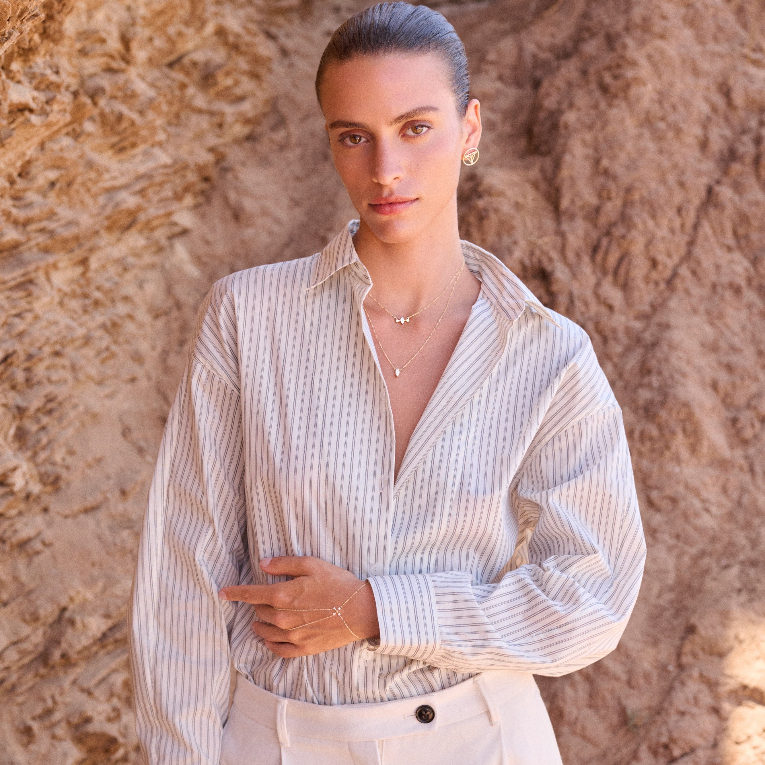 Cosmic Balance Diamond Necklace