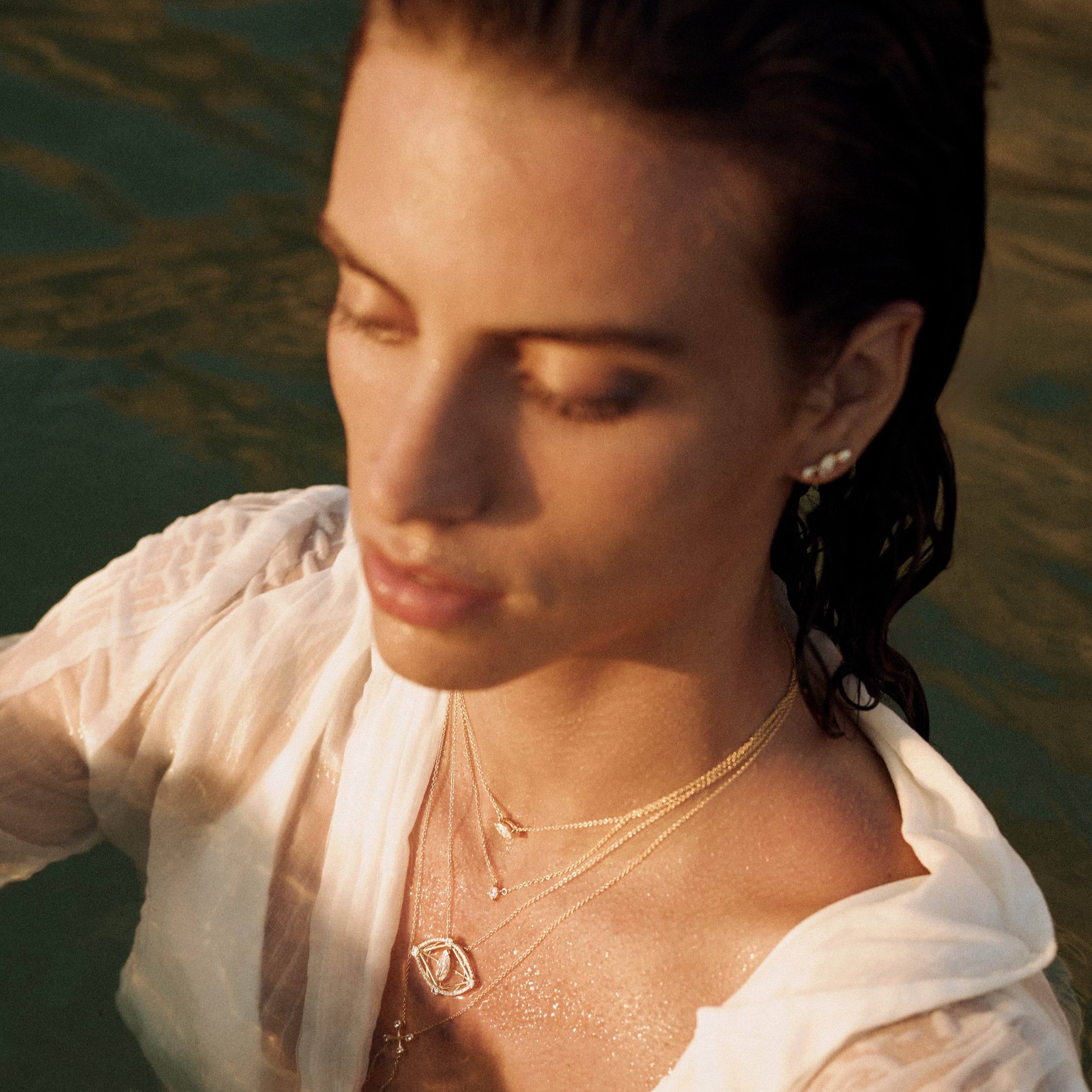 Pavé Your Way Diamond Eye Necklace