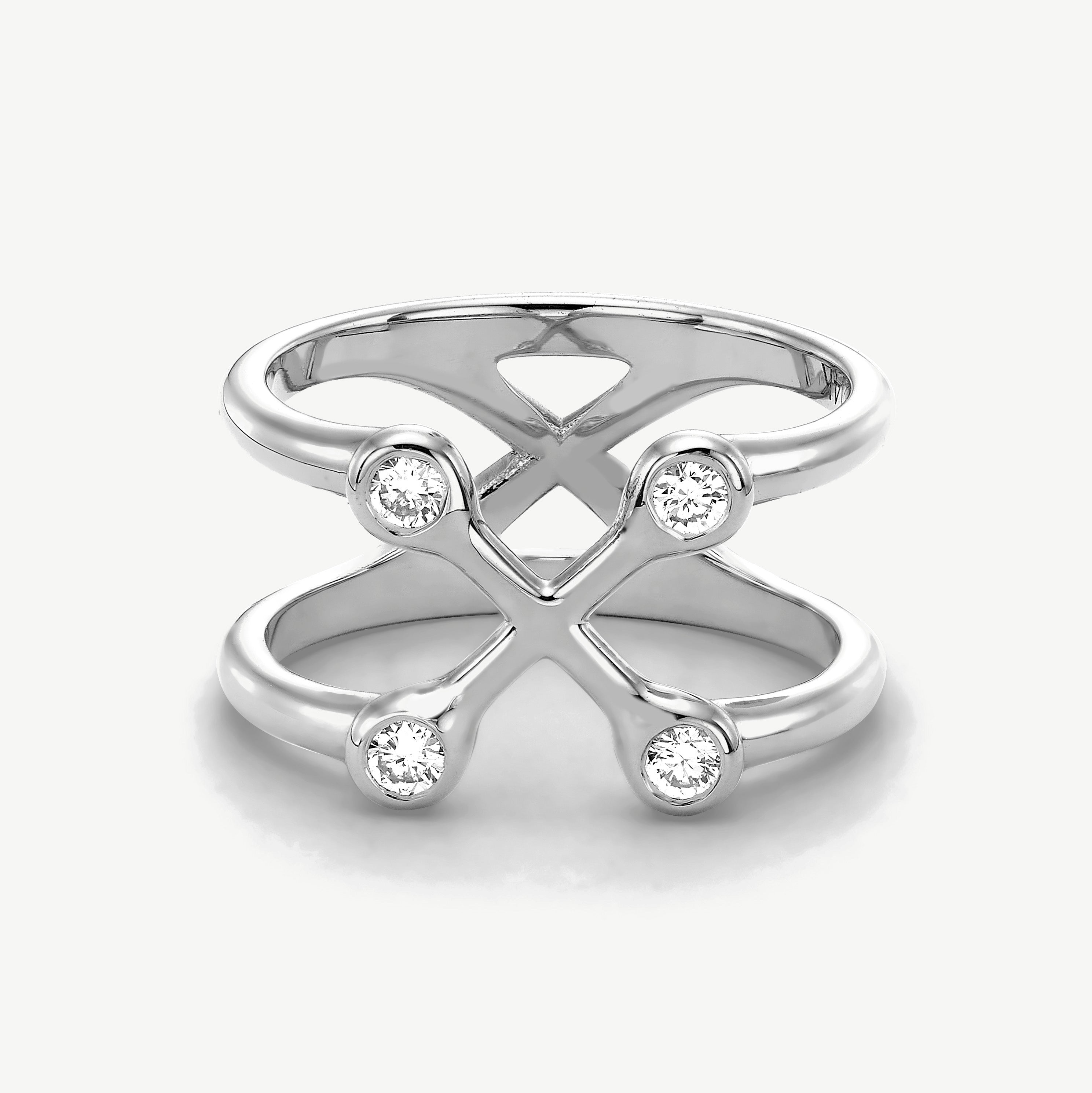 Sacred Balance Diamond Pinky Ring