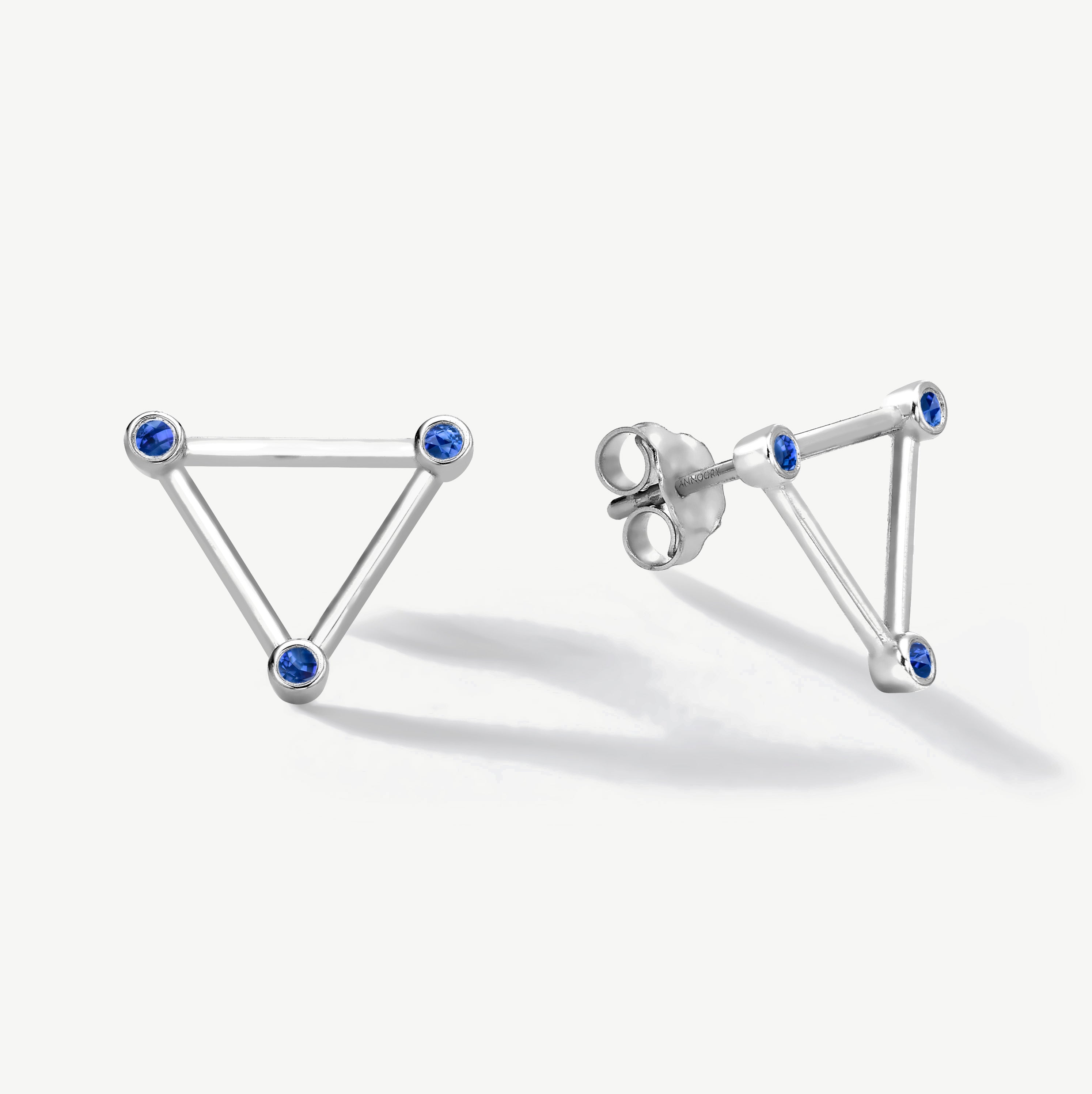 Unseen Realities Blue Sapphire Earrings