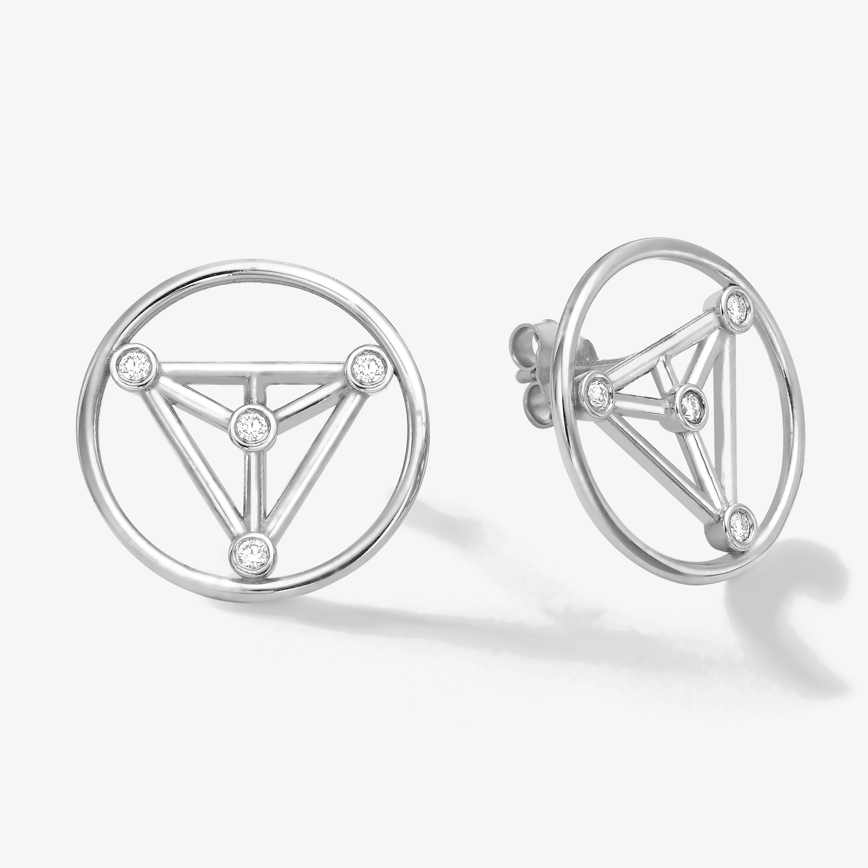 Circle of Protection Diamond Studs