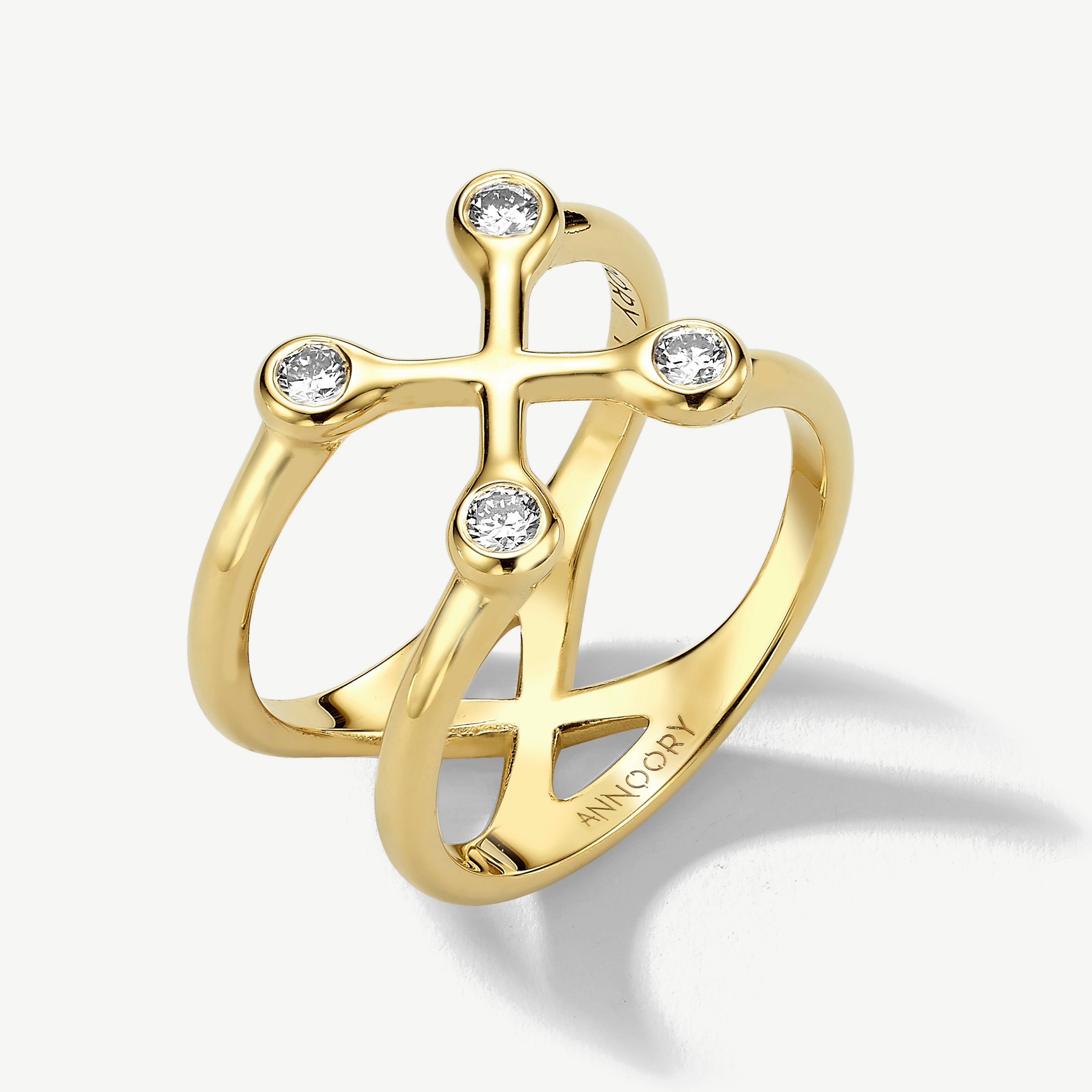 Sacred Balance Diamond Pinky Ring