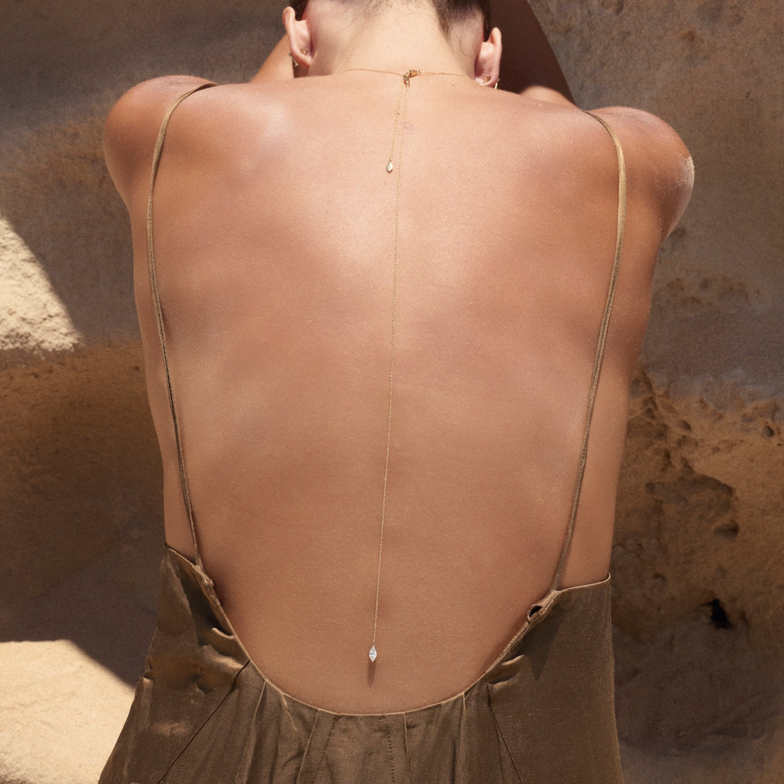 We Have Your Back Diamond Necklace