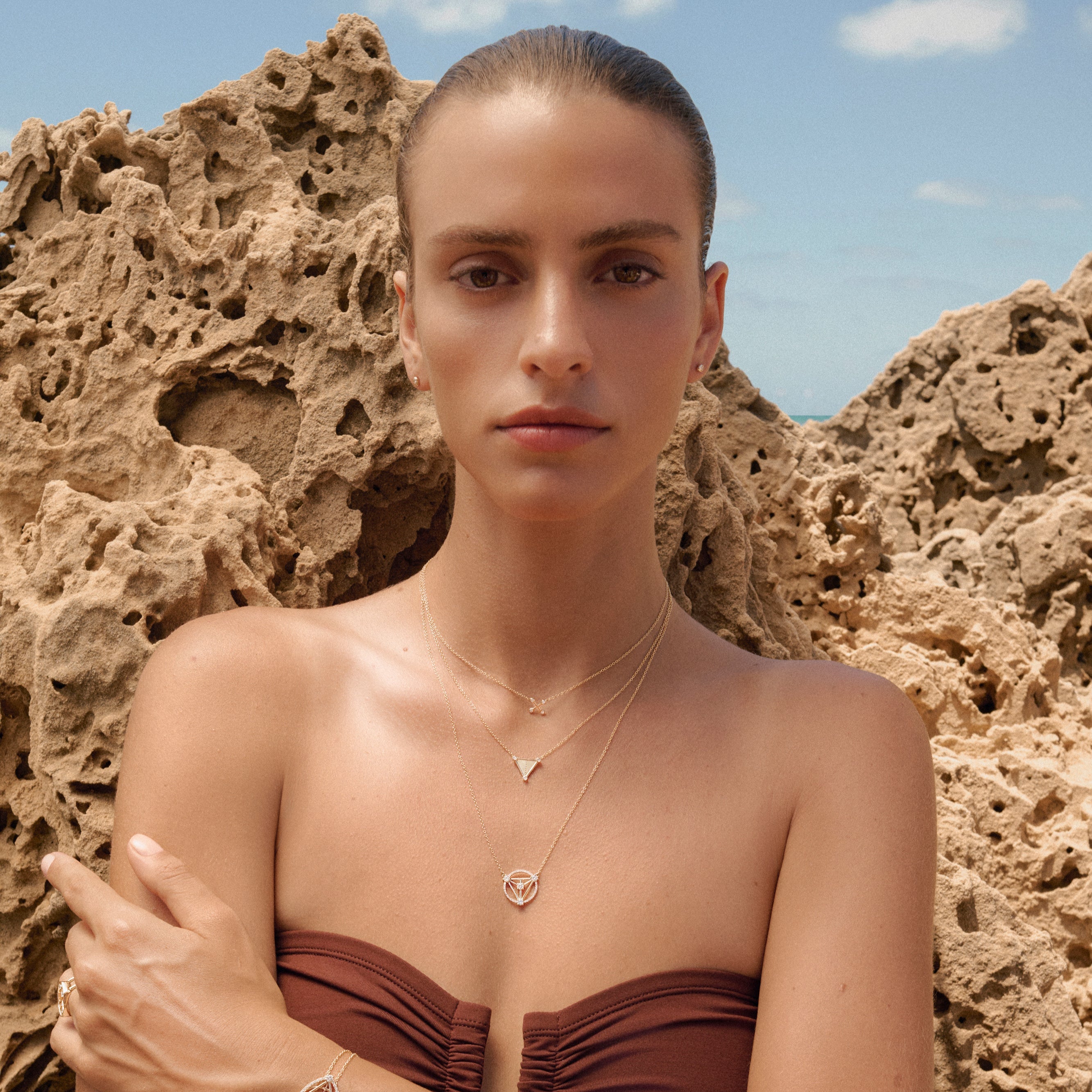 Equilibrium Signature Small Diamond Necklace