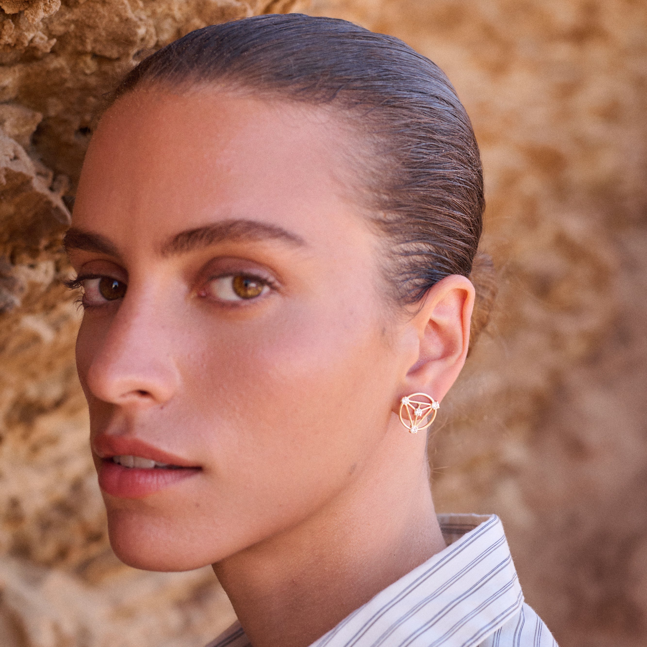 Circle of Protection Diamond Studs