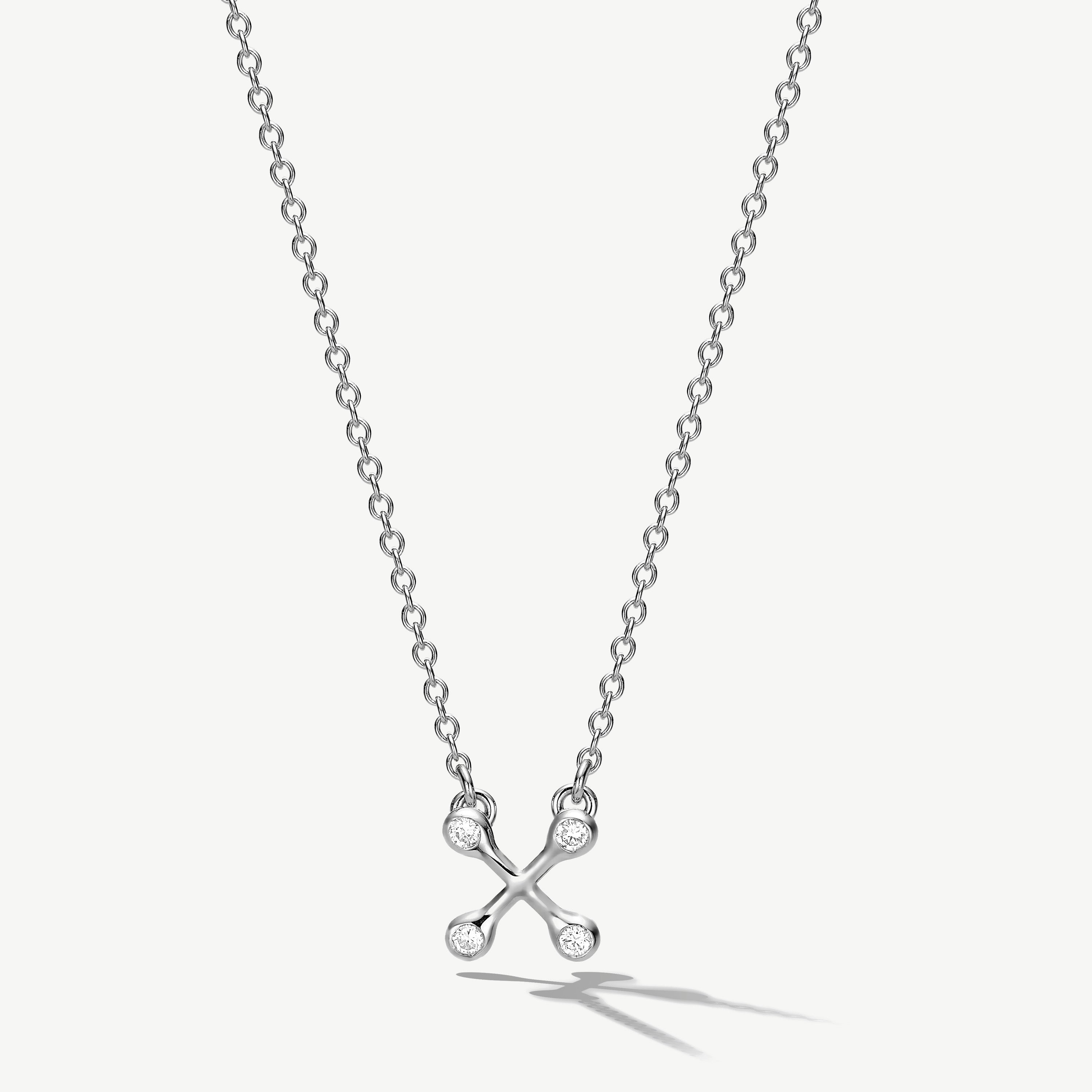Equilibrium Signature Small Diamond Necklace