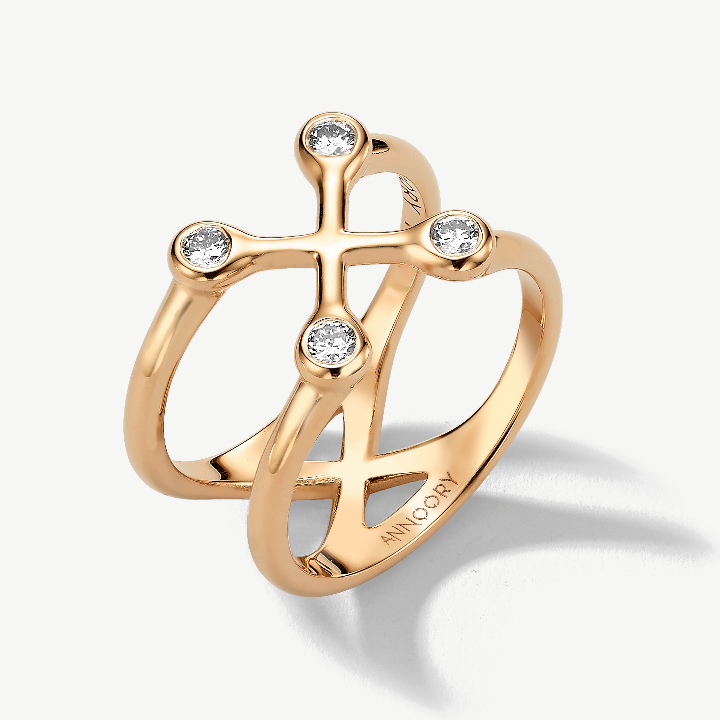 Sacred Balance Diamond Pinky Ring