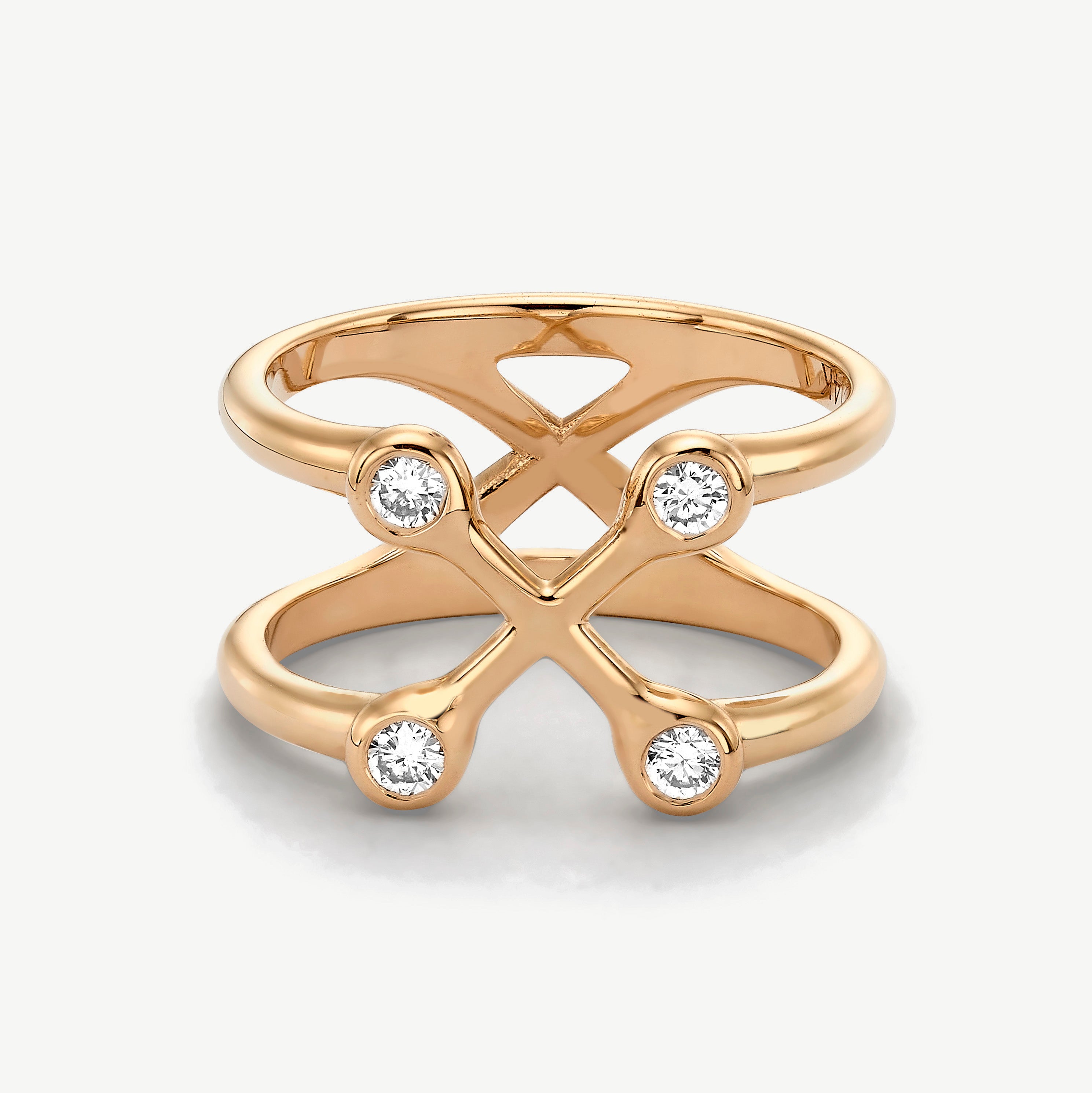 Sacred Balance Diamond Pinky Ring