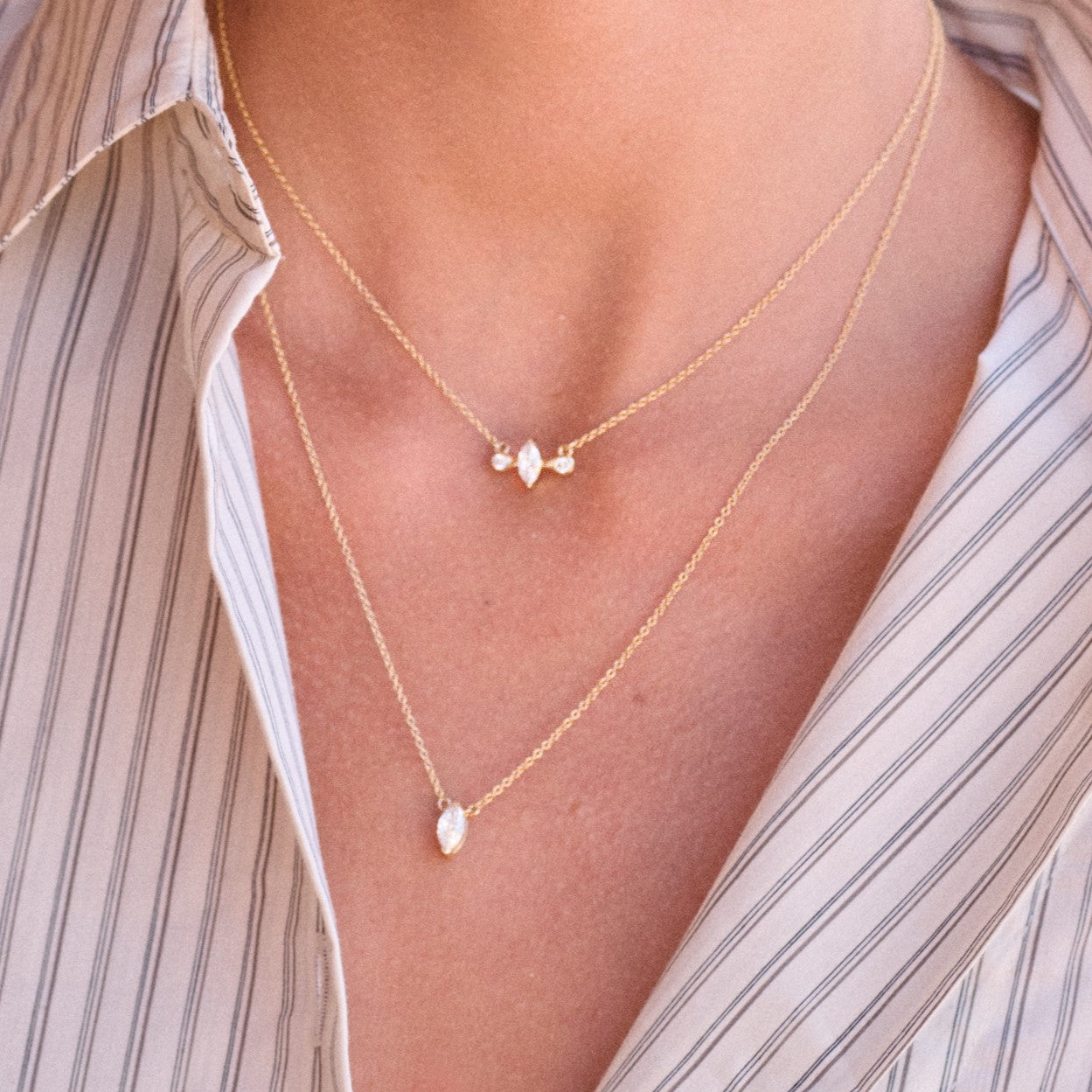 Sacred Feminine Diamond Necklace