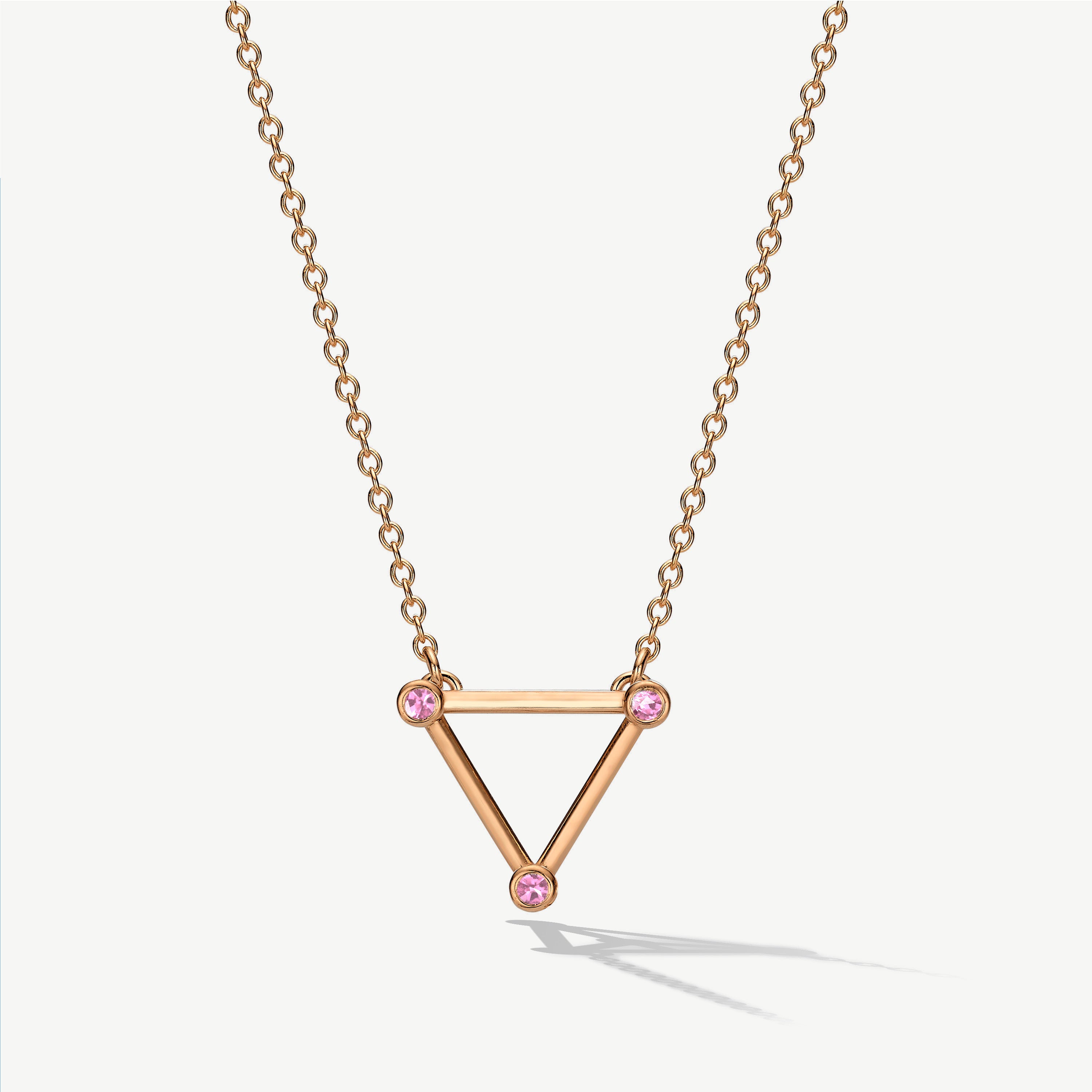 Unseen Realities Pink Sapphire Necklace